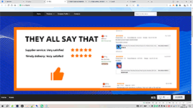 AI页面好评滚动效果