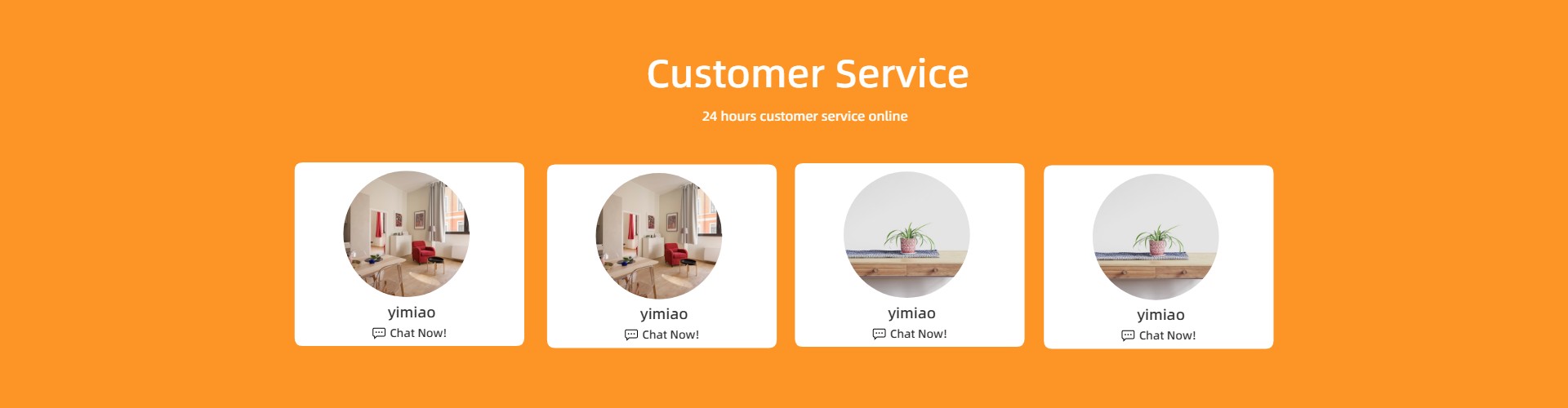 客服中心客服头像外贸国际站客服设计模板