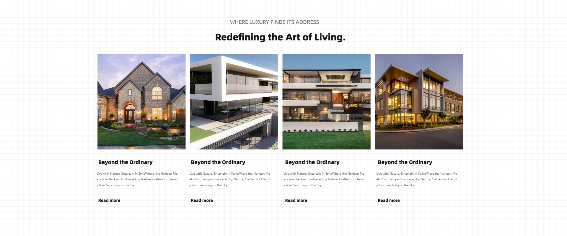 Redefining the Art of Living.建筑 设计